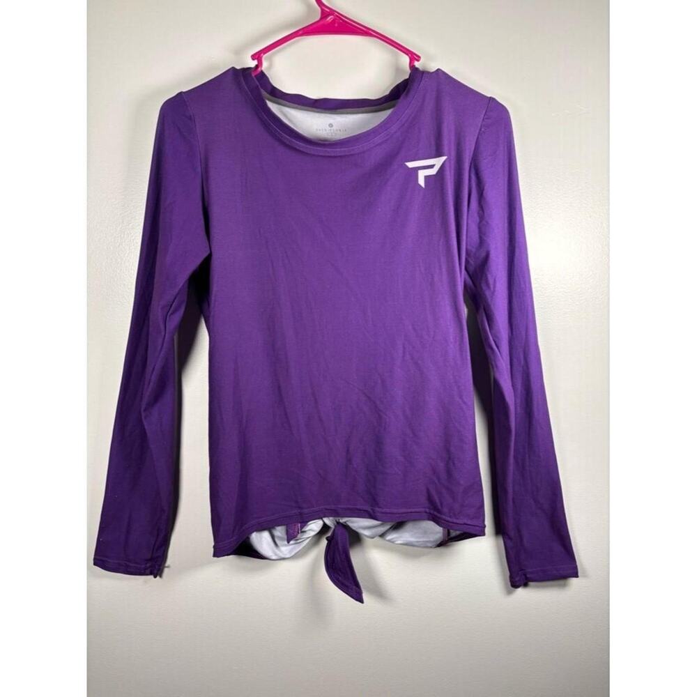 Bundle (2) Faye + Florie blue and purple crewneck athletic tops